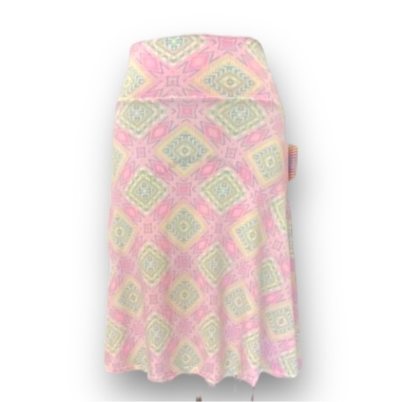 LulaRoe Azure Pastel Aztec Fit & Flare Skirt NWT, Women’s Size Small - Picture 2 of 10